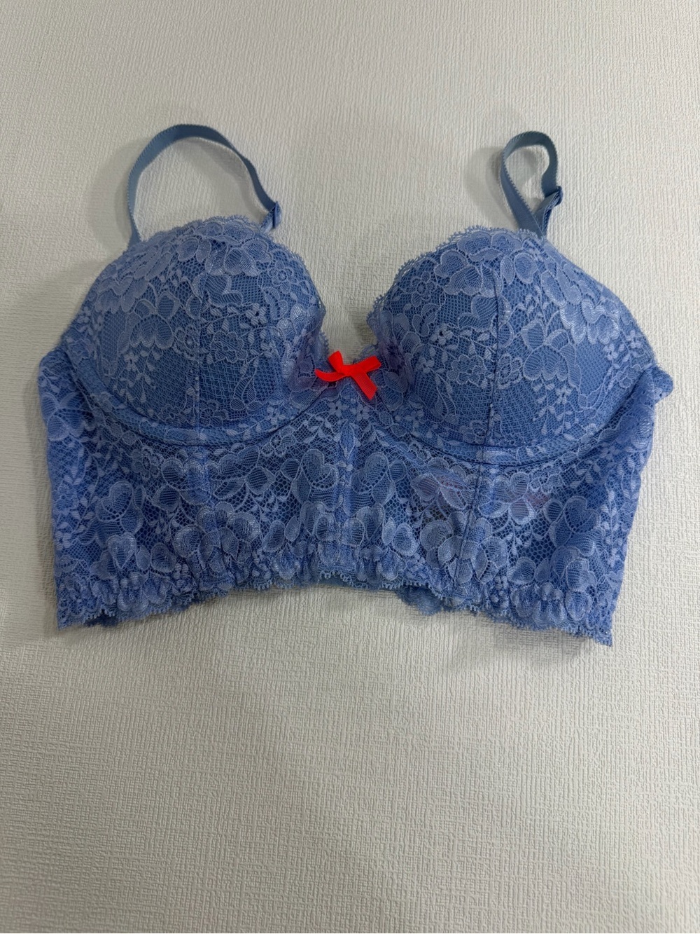 NWT Victoria’s Secret lace bustier light blue size 32C
